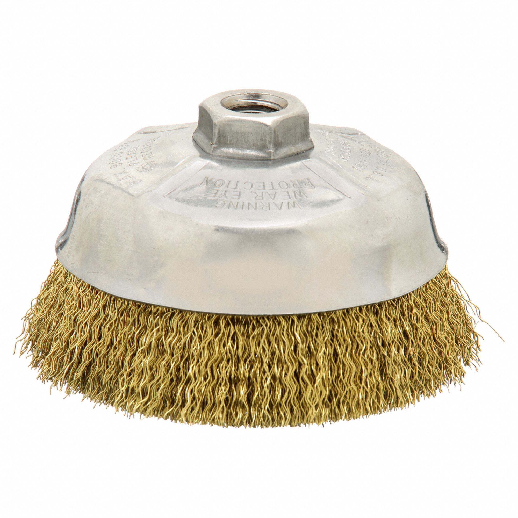 WEILER, Crimped Brass, 5 in Dia, Cup Brush 33M61993815 Grainger