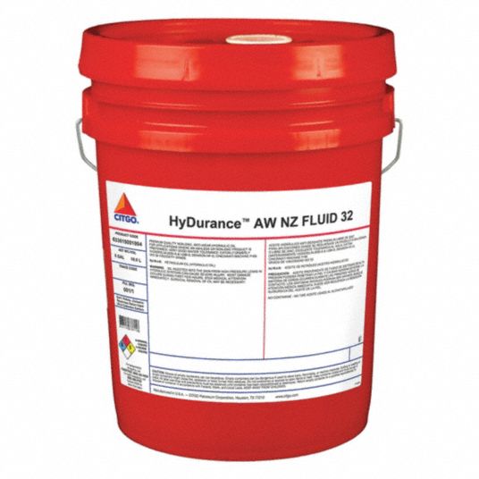 CITGO Hydraulic Fluid Mineral, 5 gal, Pail, ISO Viscosity Grade 32, HyDurance AW NZ 33ME67