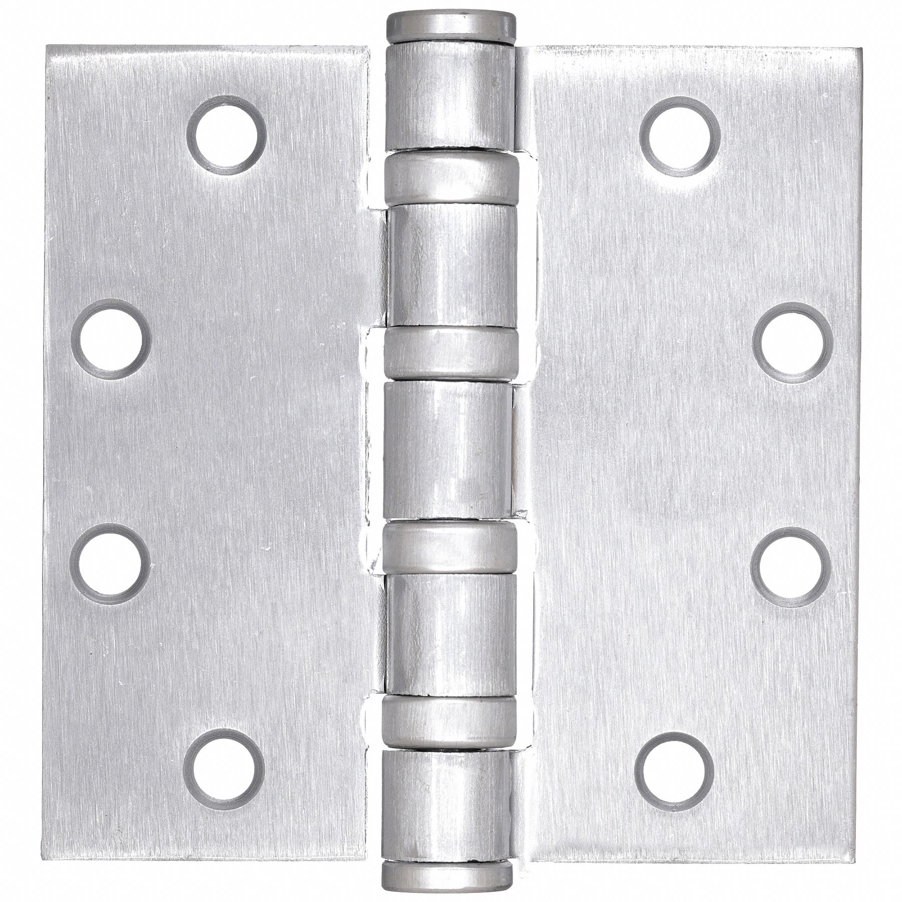 Butt Hinge: Steel, Full Mortise, 4 1/2 in Leaf Wd