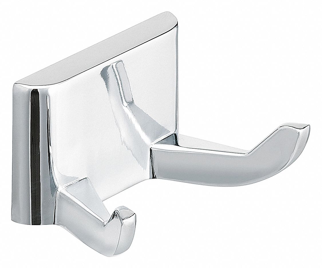 BRADLEY, 2 Hooks, Chrome Plated, Bathroom Hook - 33MP53|932-000000-GR ...