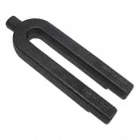 FORGED U CLAMP, 10 IN LENGTH, 1-1/4 IN HEIGHT, BLACK OXIDE FINISH, STUDS