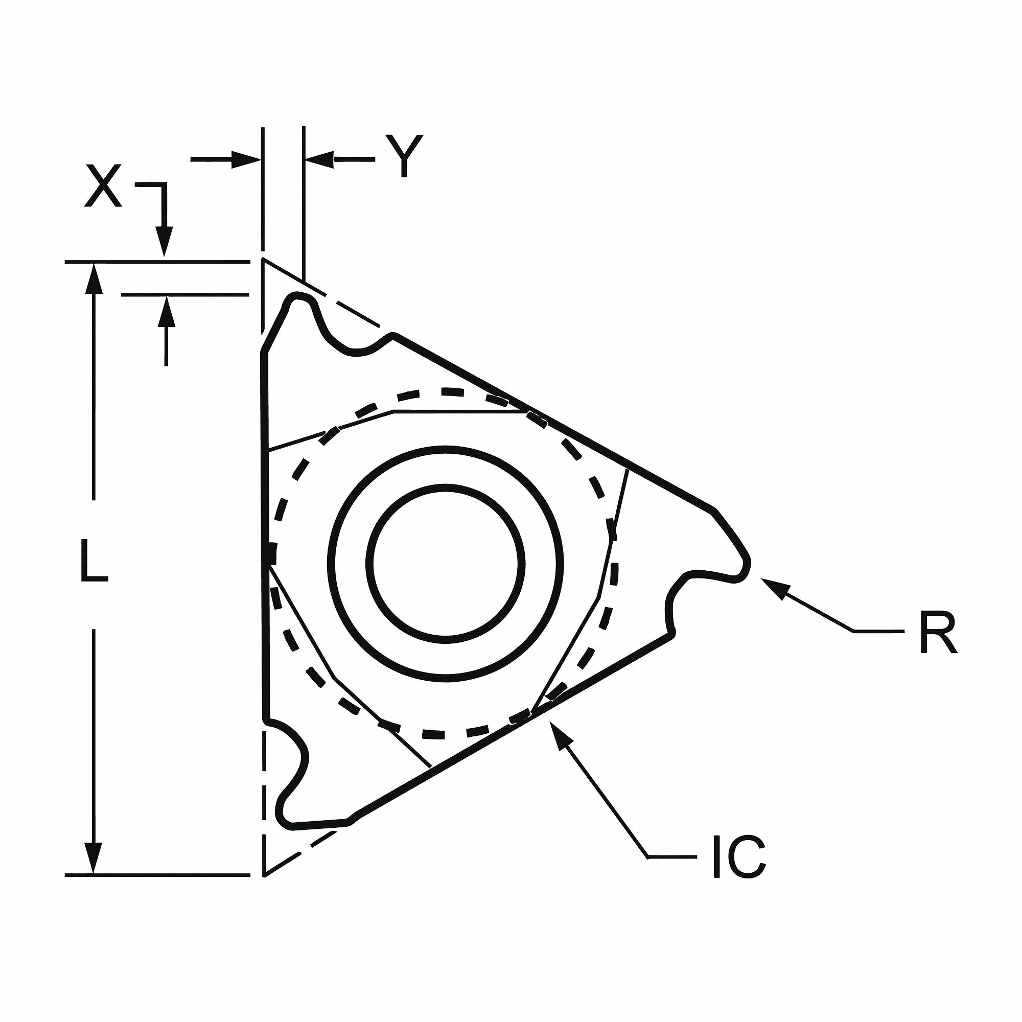 ULTRADEX USA, Partial Profile 60°, Internal, Threading Insert 33MR22