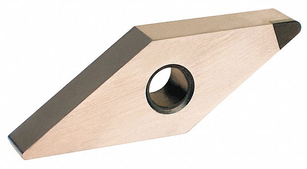 Diamond Turning Insert: VNGA Insert, Neutral, 3/16 in Thick, 1/32 in Corner Radius