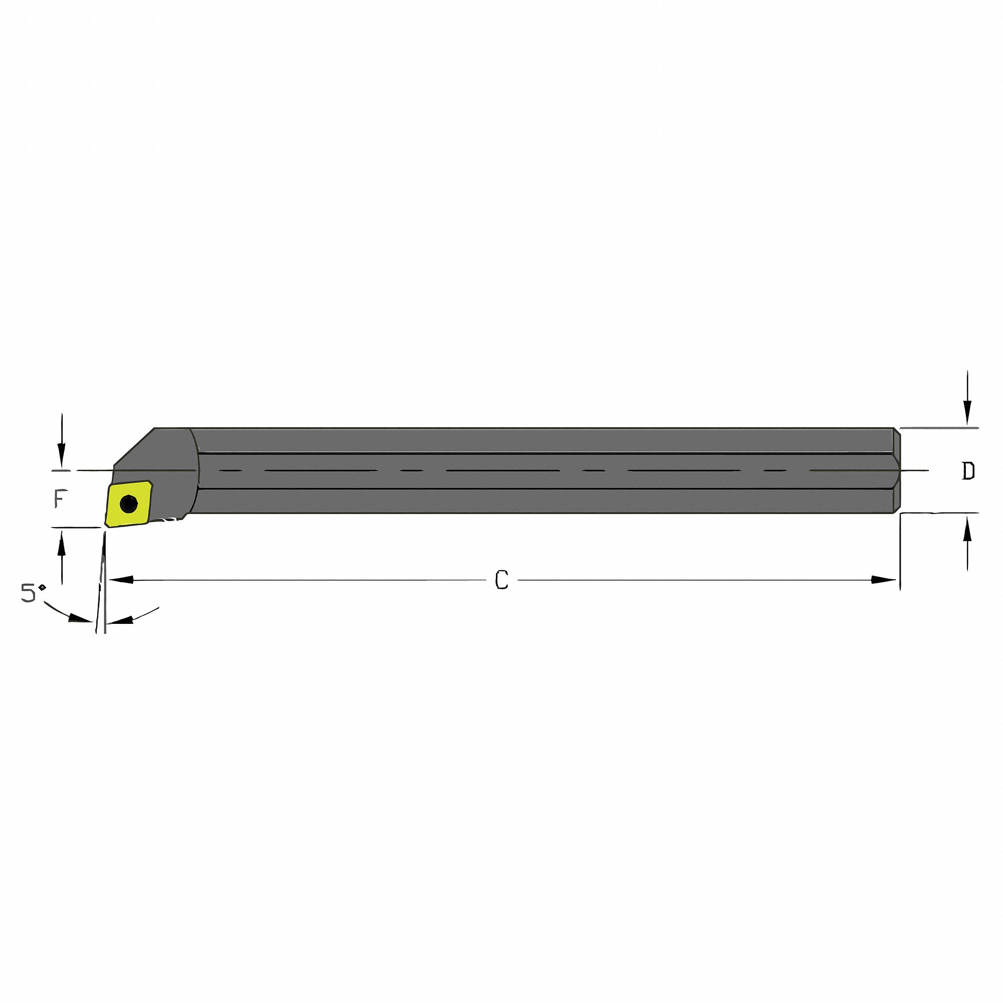 ULTRA-DEX USA  Indexable Boring Bar,1.1850",HSS 33NK32