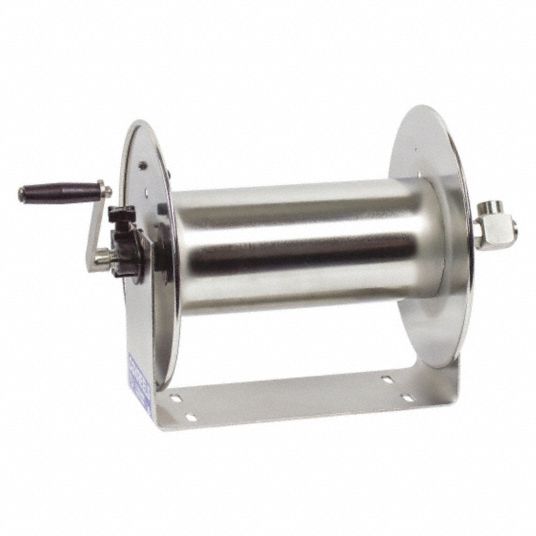 Coxreels 112-4-75-SS Stainless Steel Hand Crank Hose Reel
