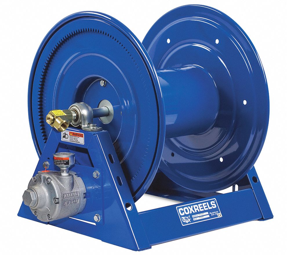 COXREELS, 100 ft (1/2 in I.D.), 17 5/8 in L x 17 in W x 17 in H, Air Driven Hose  Reel - 33N107