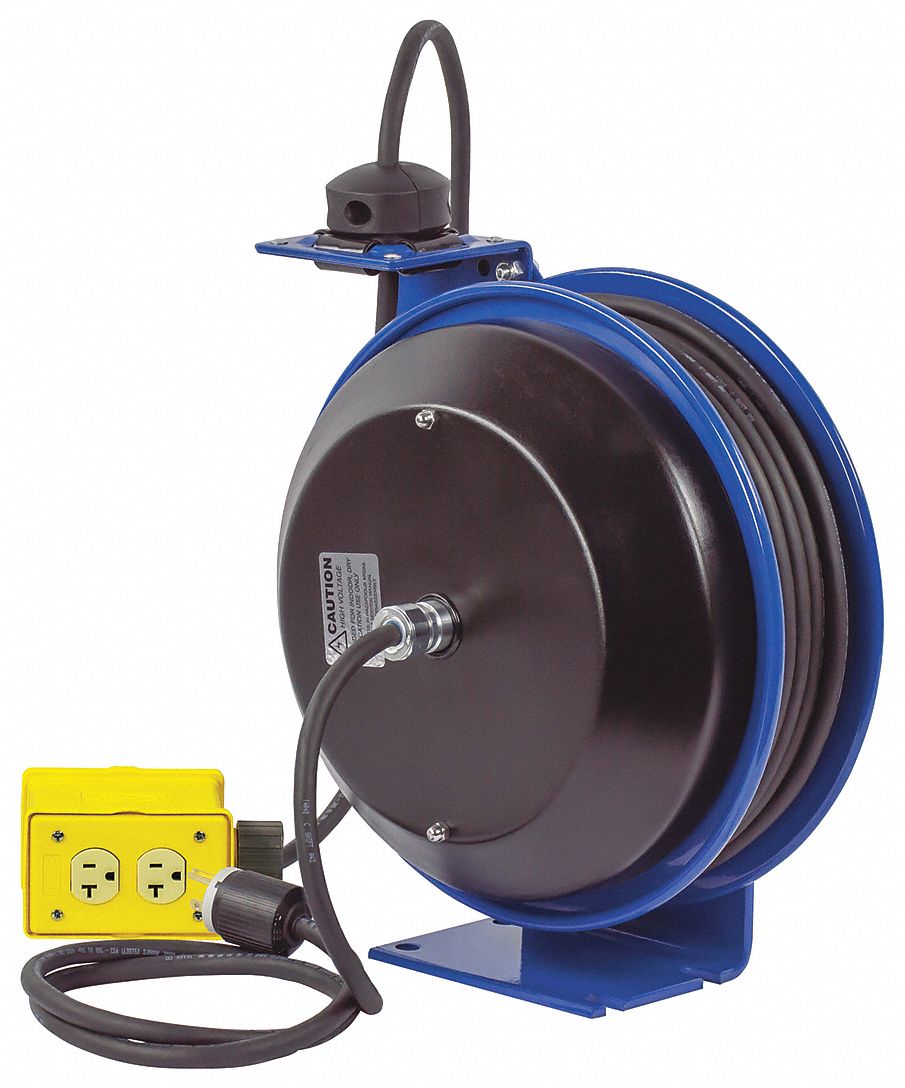 Cord Reel 12Ga 35Ft W/Quad Box