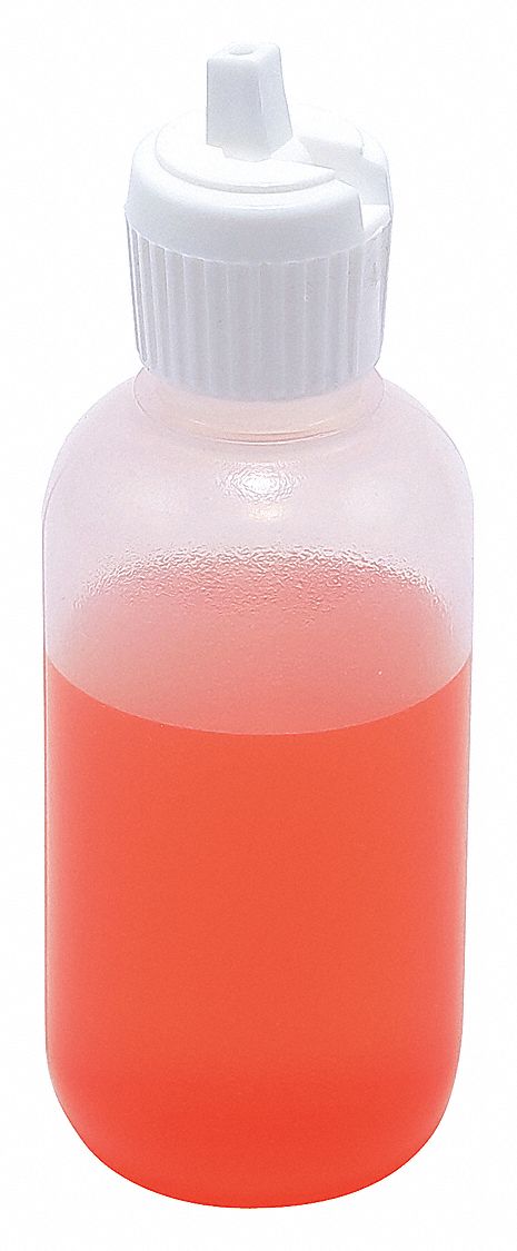 60mL/2 oz. Dropper Bottle, Low Density Polyethylene, PK 12