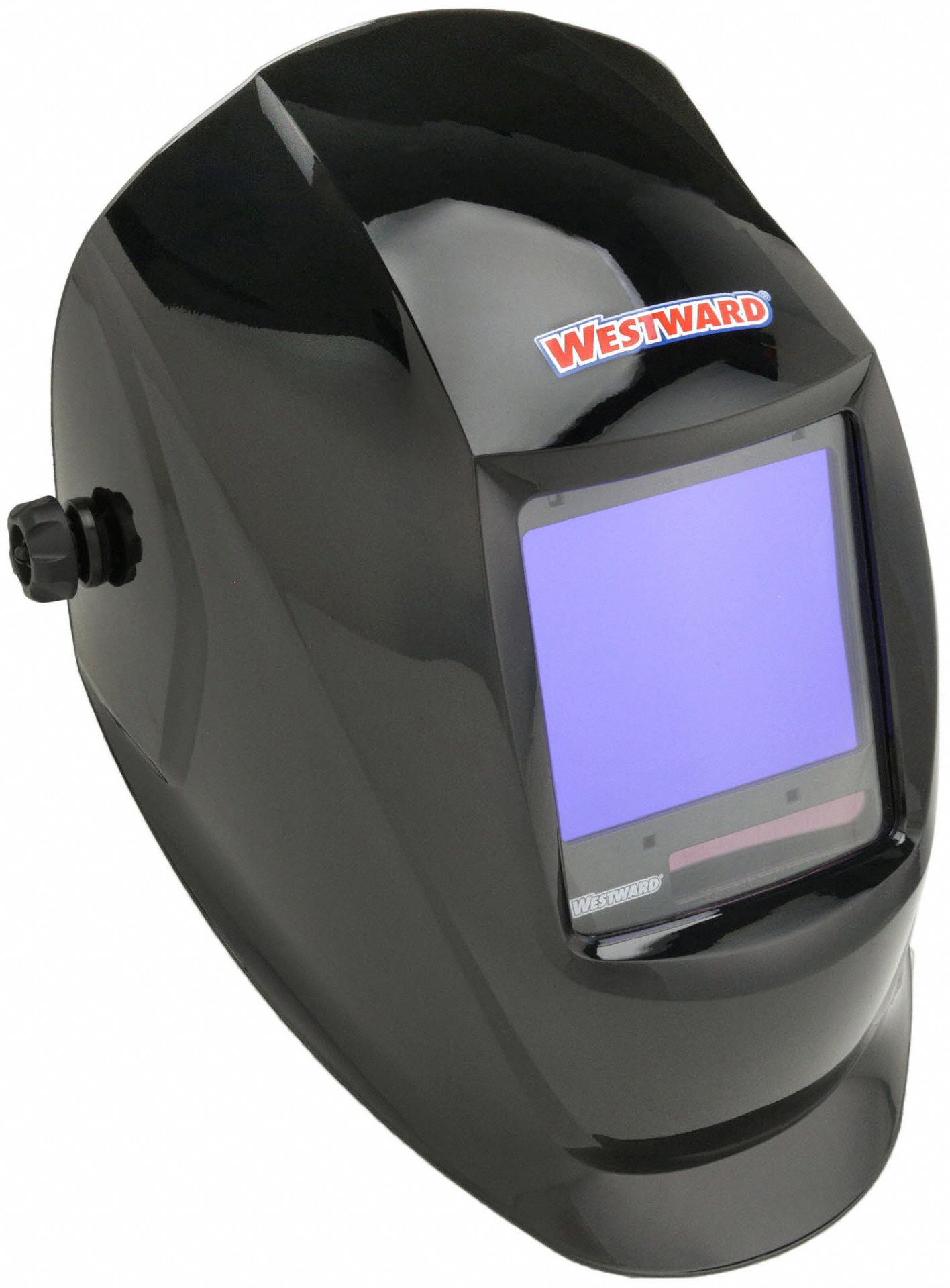 AUTO-DARKENING WELDING HELMET, 4 ARC SENSORS, BLACK, W5-13, 3.74 IN X 3.34