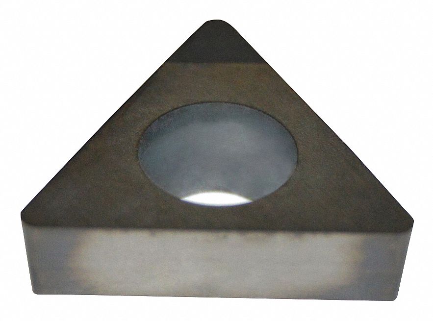 Triangle Turning Insert: 1/4 in Inscribed Circle, Neutral, 7° Clearance Angle, UD2CBN