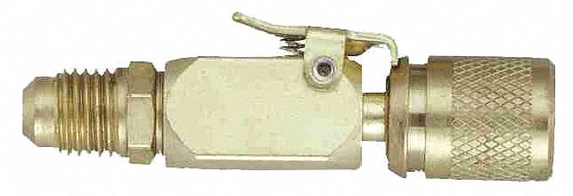 STRAIGHT COUPLER, 45 ° , BRASS, ¼ IN FEMALE X¼ IN MALE FLARE, FOR REFRIGERATION HOSES
