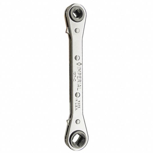 Imperial Eastman Offset Service Valve Ratchet Wrench, 1/4 in., 3/8 in.