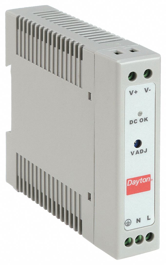 DC POWER SUPPLY, DIN RAIL, 15 W OUTPUT POWER-RATED, 0.63 A CURRENT OUTPUT, SINGLE PHASE