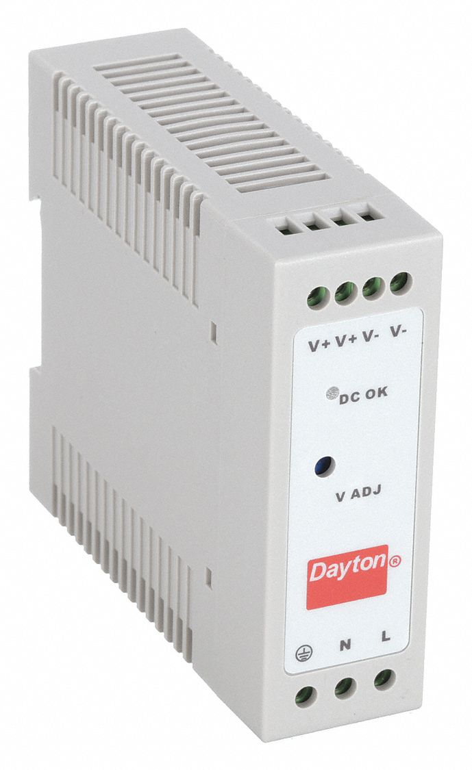 DC Power Supply: DIN Rail, 50 W Output Power - Rated, 2.1 A Current - Output, Single Phase