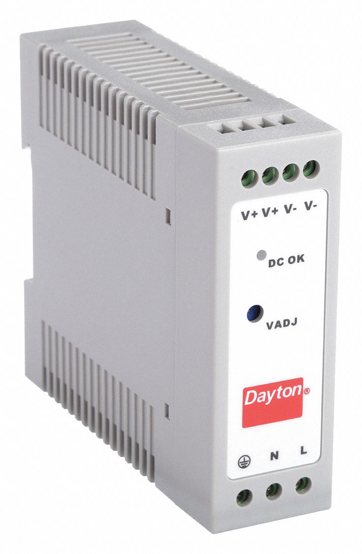 DC Power Supply: DIN Rail, 50 W Output Power - Rated, 1 A Current - Output, Single Phase