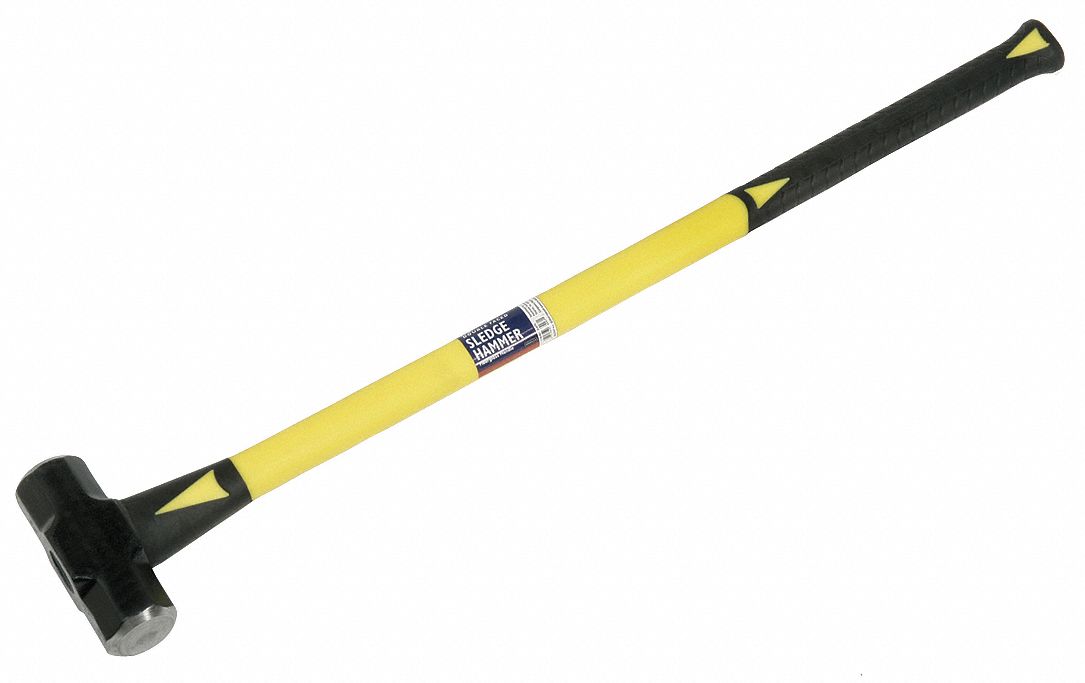 ABILITY ONE Double Face Sledge Hammer, 6 lb Head Weight, 2 in Head