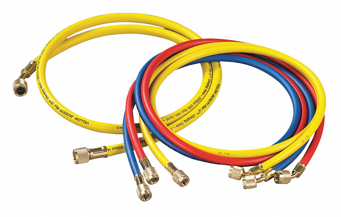 YELLOW JACKET Manifold Hose Set,60 In   Replacement Manifold Hoses and Hose Accessories   33NT64|21990