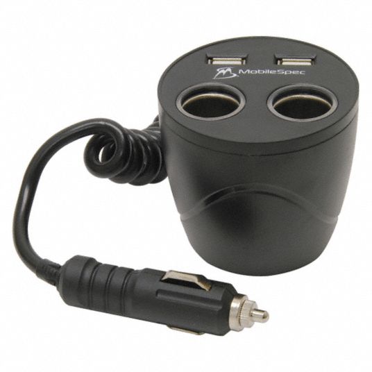 MOBILESPEC, Power Splitter and Charger, (2) Socket Adapters, Power ...