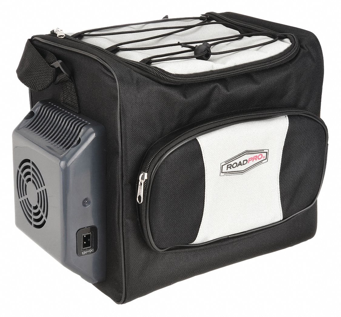 Roadpro Metal, Plastic 12.0 qt. Thermoelectric Personal Cooler, Gray 13