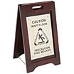 Caution Wet Floor Precaucion Piso Mojado Folding Signs image