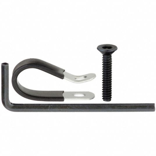 1 in Lg, 0.25 in Wd, Cord Security Clip - 33NW83|PVCL001 - Grainger