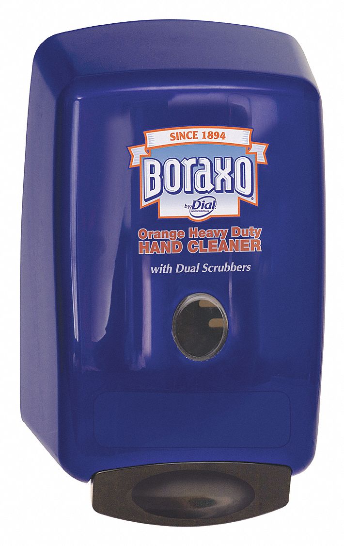 Soap Dispenser: Boraxo, Paste, 2,000 mL Refill Size, Navy Blue, Plastic, 4 PK