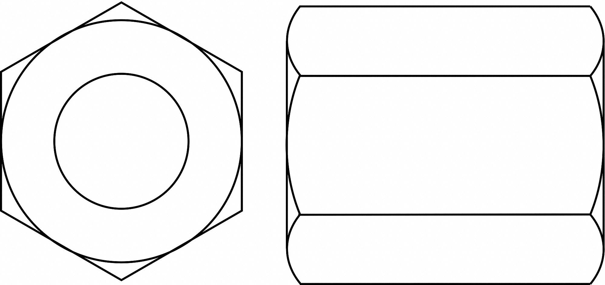 Cplng SStl Pln 1/2 -10 5/8x 18-8 3PK