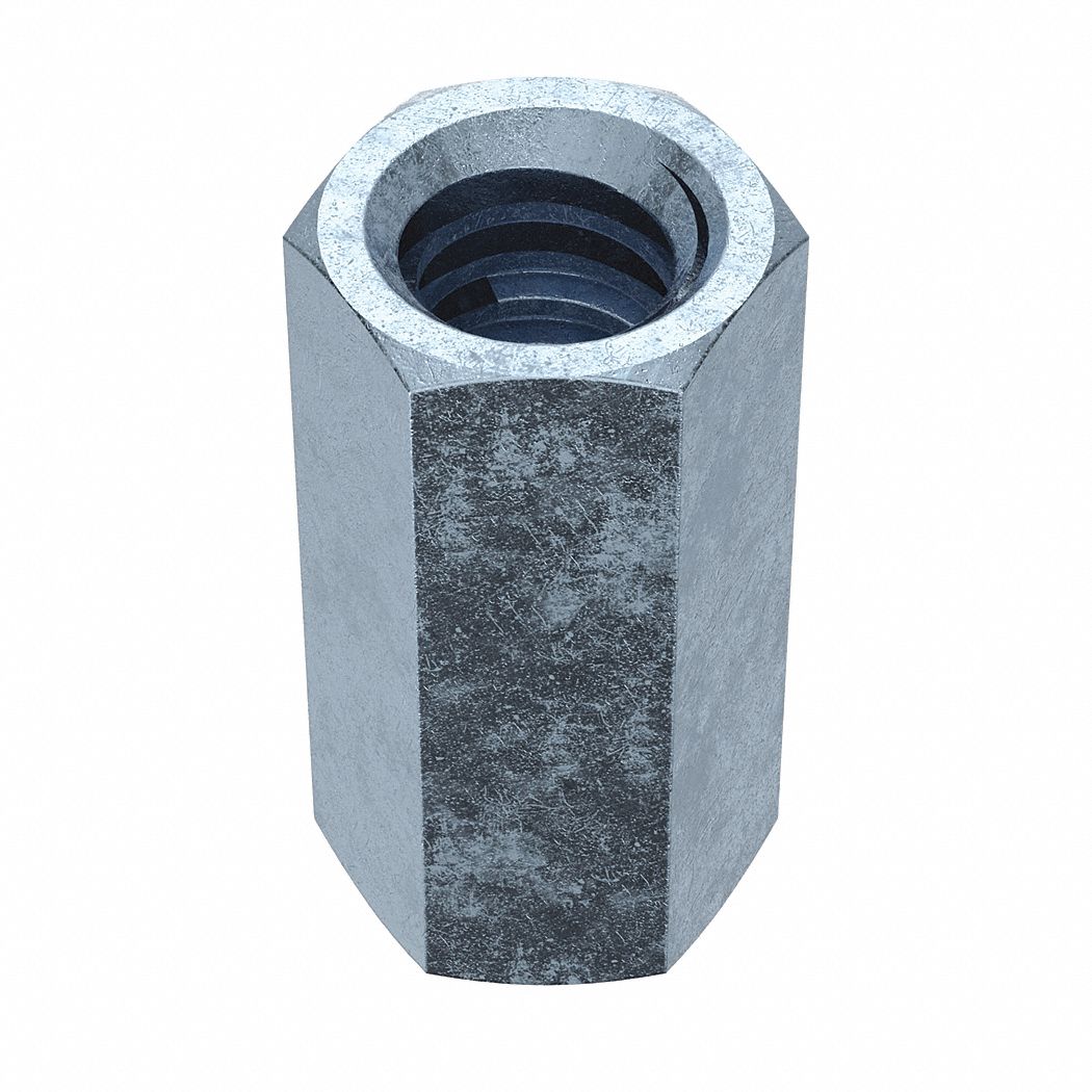 Cplng, Stl, Znc, 1"-5, 1 3/8x, Grd2, 4PK