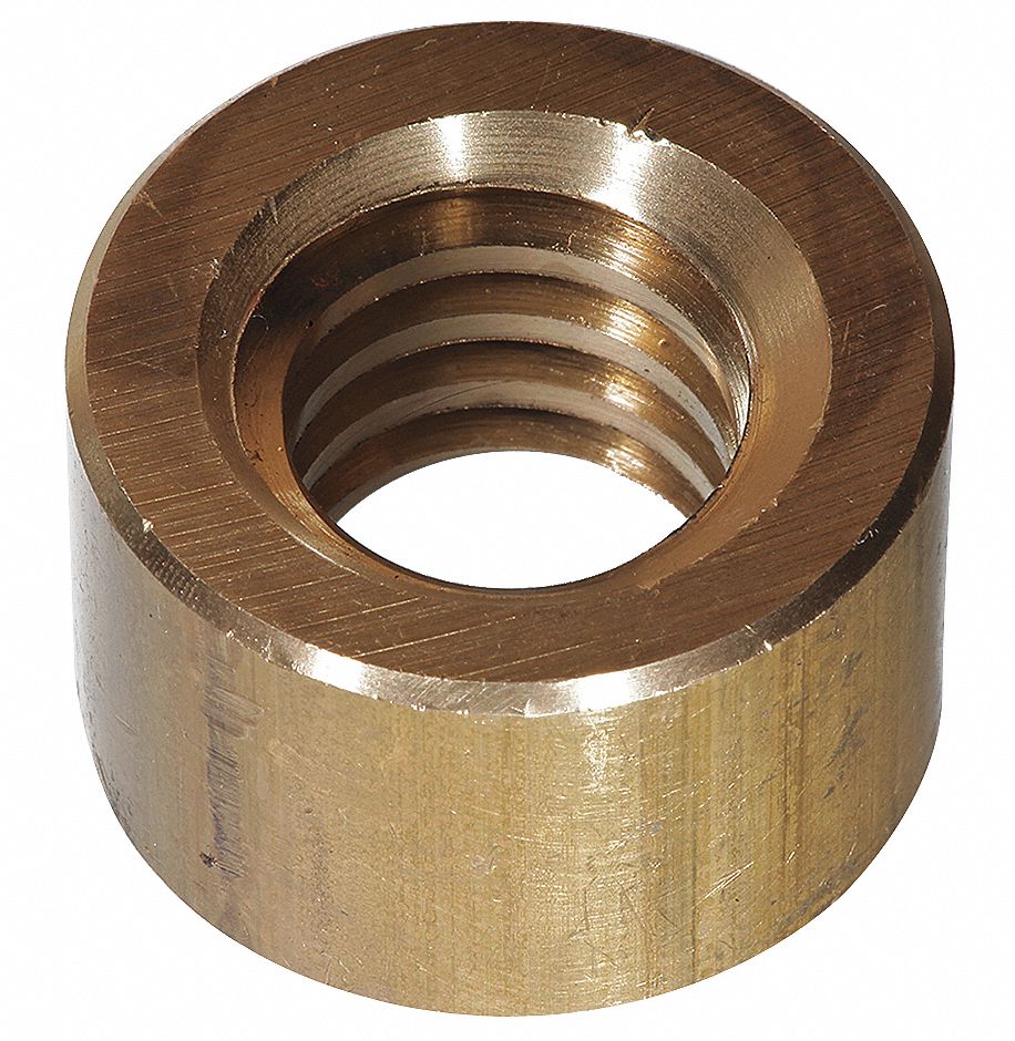 360 Brass, Right Hand, Round Nut 33P144RDNTBSR1210 Grainger