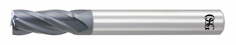 Square End Mill: Carbide, WXL Coated, 4 Flute, 1/2" Mill Dia, 1" LOC, 3" OAL