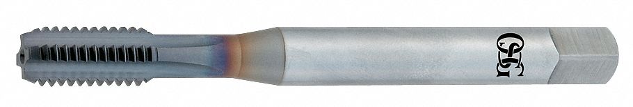 Straight Flute Tap: 1/2"-13 Thread Size, 7/8 in Thread Lg, 4 5/16 in Overall Lg, Bottom, TiCN