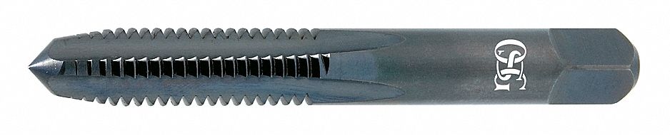 Straight Flute Tap: 1/2"-13 Thread Size, 1 1/8 in Thread Lg, 3 11/32 in Overall Lg, Bottoming