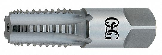 Pipe and Conduit Thread Tap: 3/8"-18 Thread Size, 1 1/16 in Thread Lg, 2 35/64 in Overall Lg