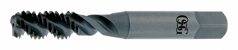 Spiral Flute Tap: #10-24 Thread Size, 1/2 in Thread Lg, 2 11/32 in Overall Lg, Bottoming, H3