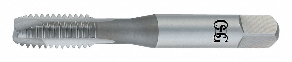 Spiral Point Tap: #10-24 Thread Size, 1/2 in Thread Lg, 2 11/32 in Overall Lg, Plug, Right Hand