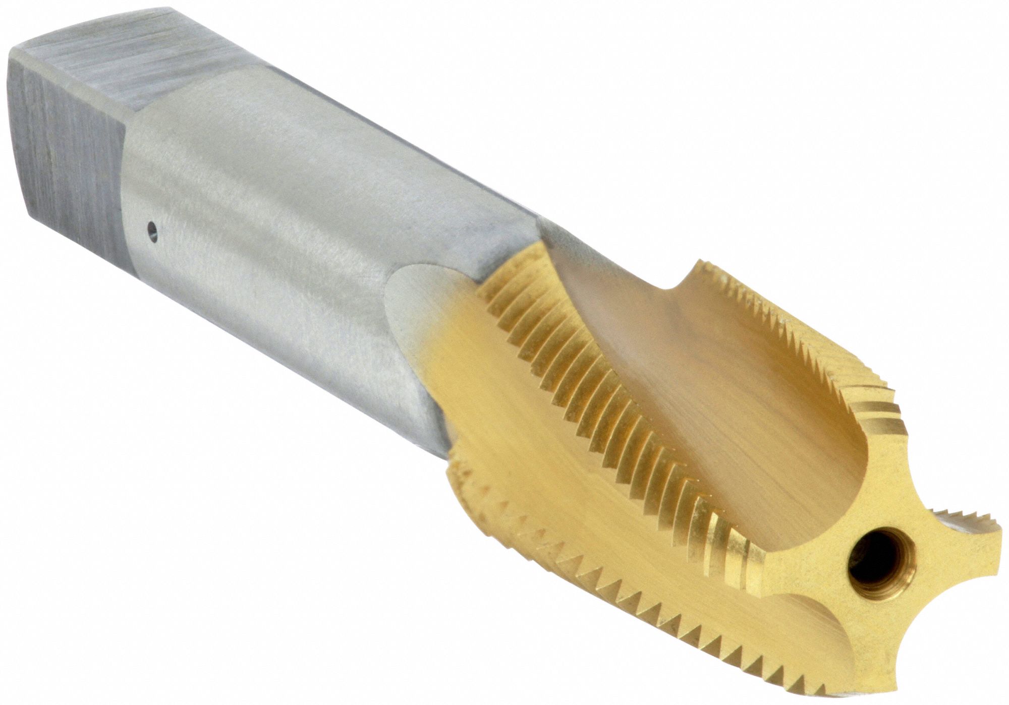 Pipe and Conduit Thread Tap: 1/16"-27 Thread Size, 11/16 in Thread Lg, 2 7/64 in Overall Lg, TiN