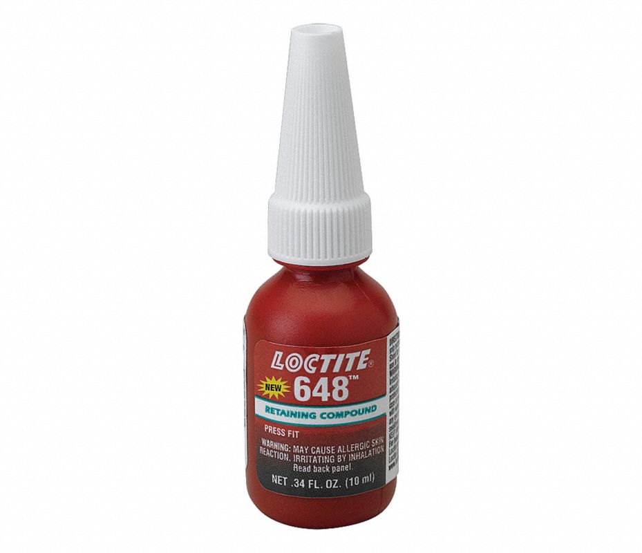 LOCTITE Compuesto de Retención de Loctite® 648™, 10mL, con Temperatura Máx. (F) de 300