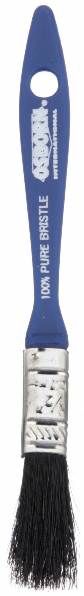 Paint Brush: Flat Sash Brush, 1/2 in, Natural, Polyester