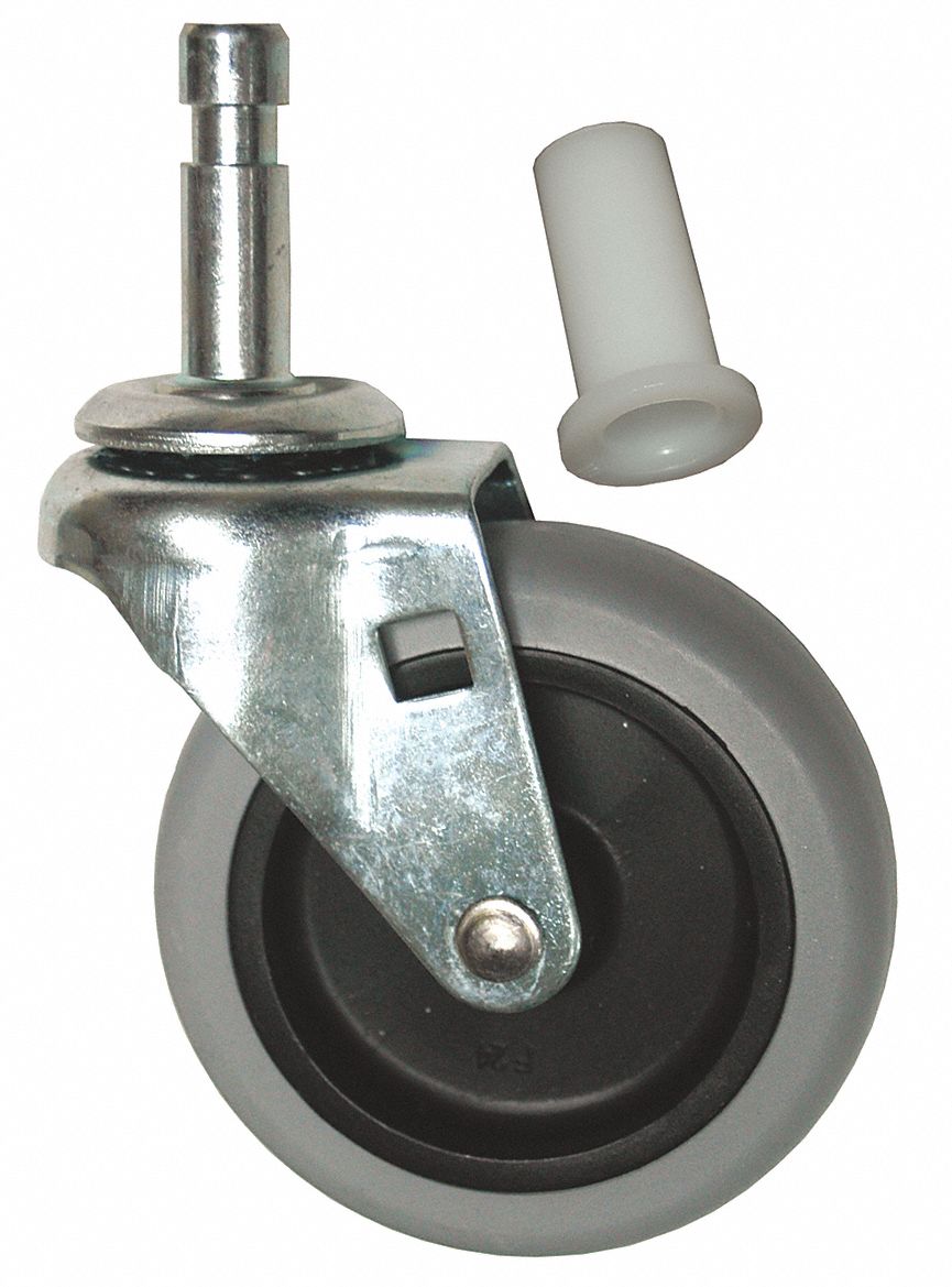 Replacement Caster: 7 in Overall Wd, 7 in Overall Dp