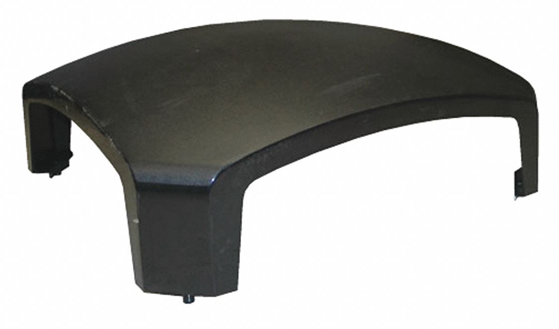 Trash Can Top: Square, Black, 50 gal Capacity, 26 in Overall Wd