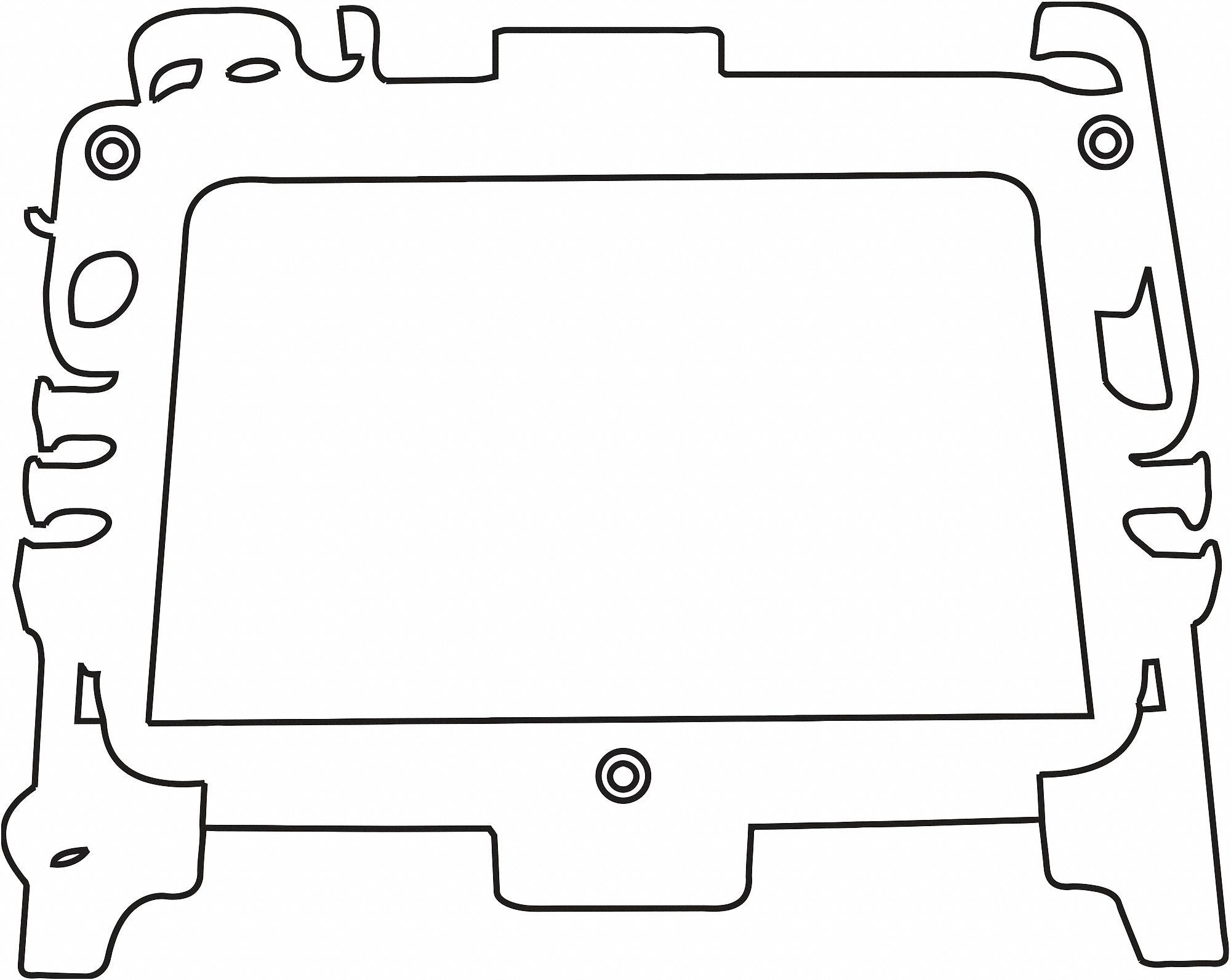 Middle Shelf Janitor Cart Trolley