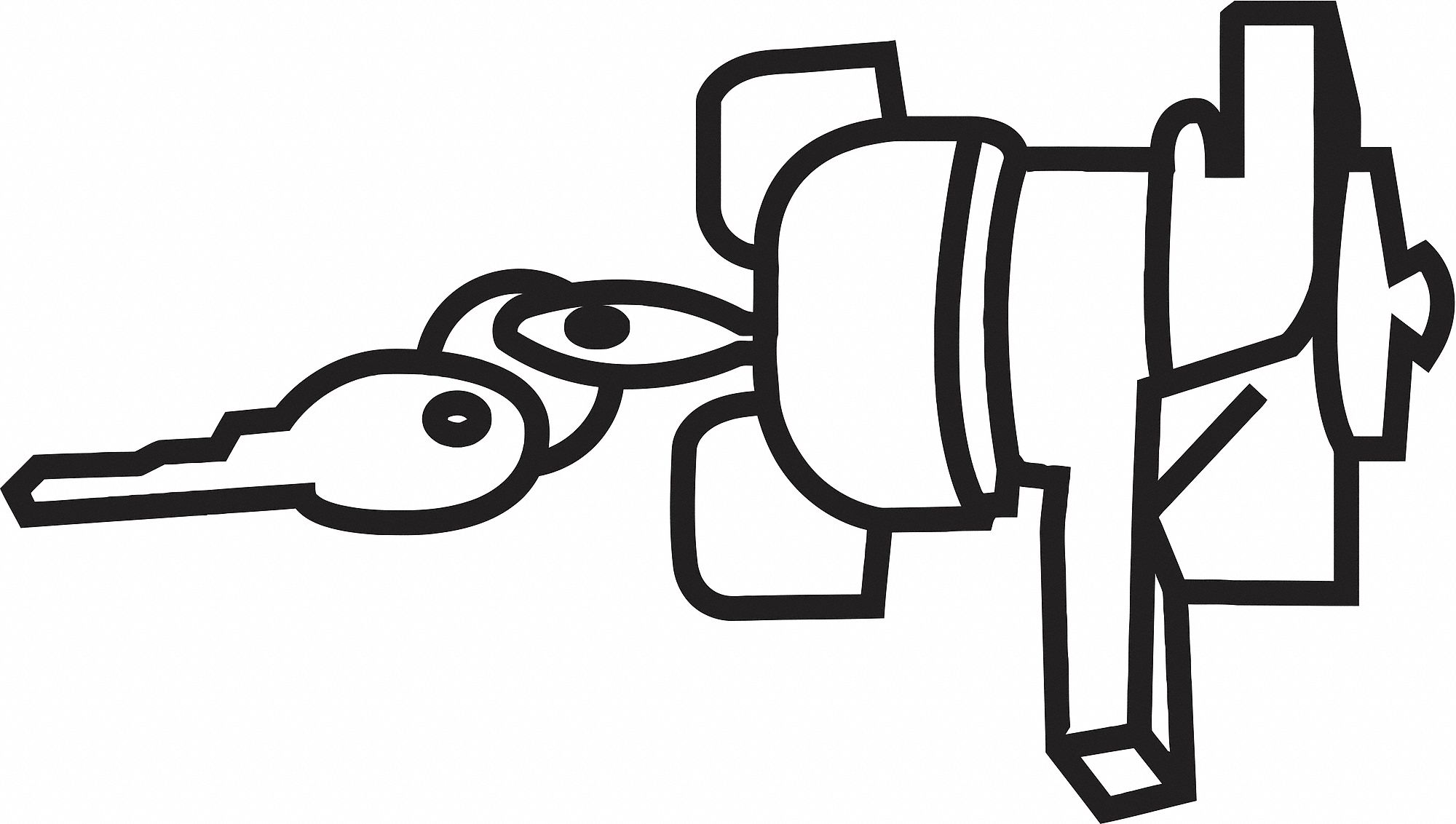 Lock and Key For Janitor Cart