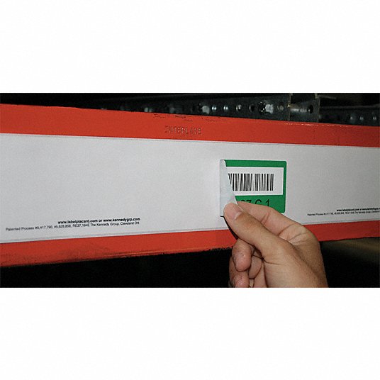 Label Holder: 3 in x 3 in, Clear, Adhered, Self-Adhesive, Film, Glossy