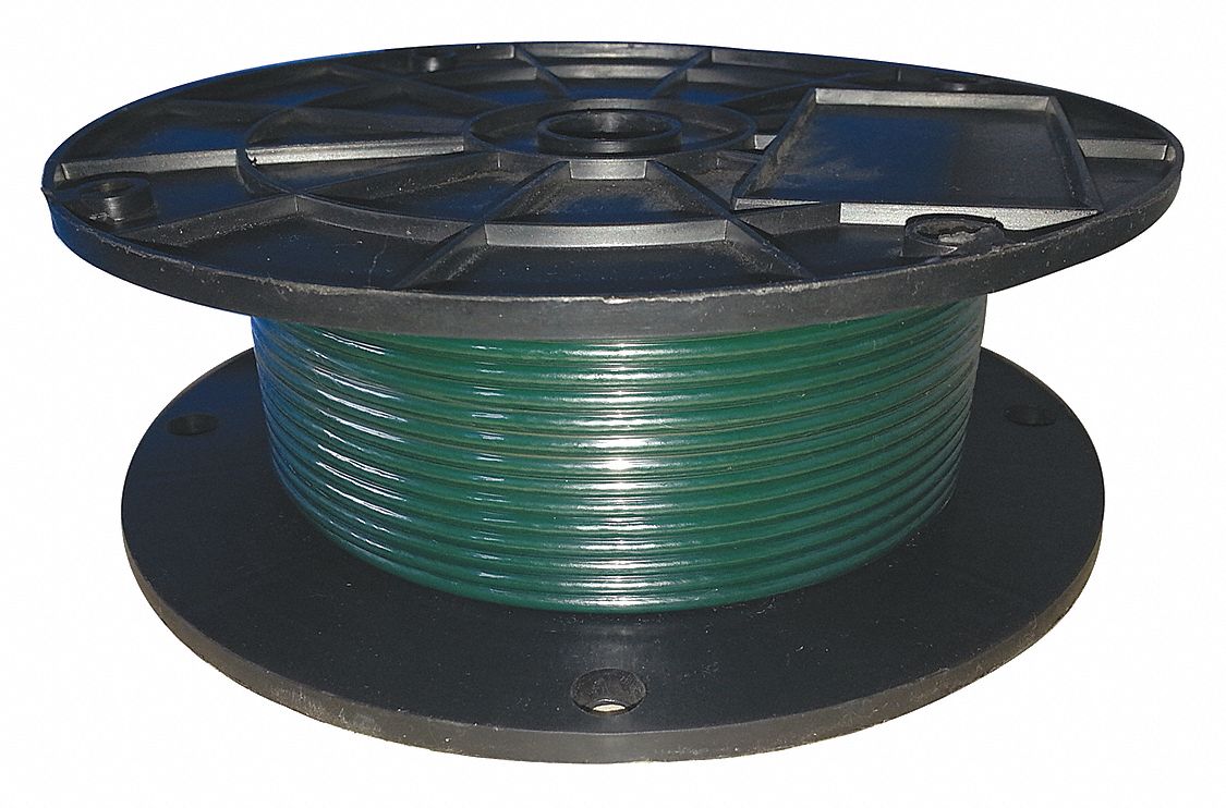 Wire Rope: Polypropylene, Galvanized Steel, 7 x 7, 340 lb Working Load Limit, Green