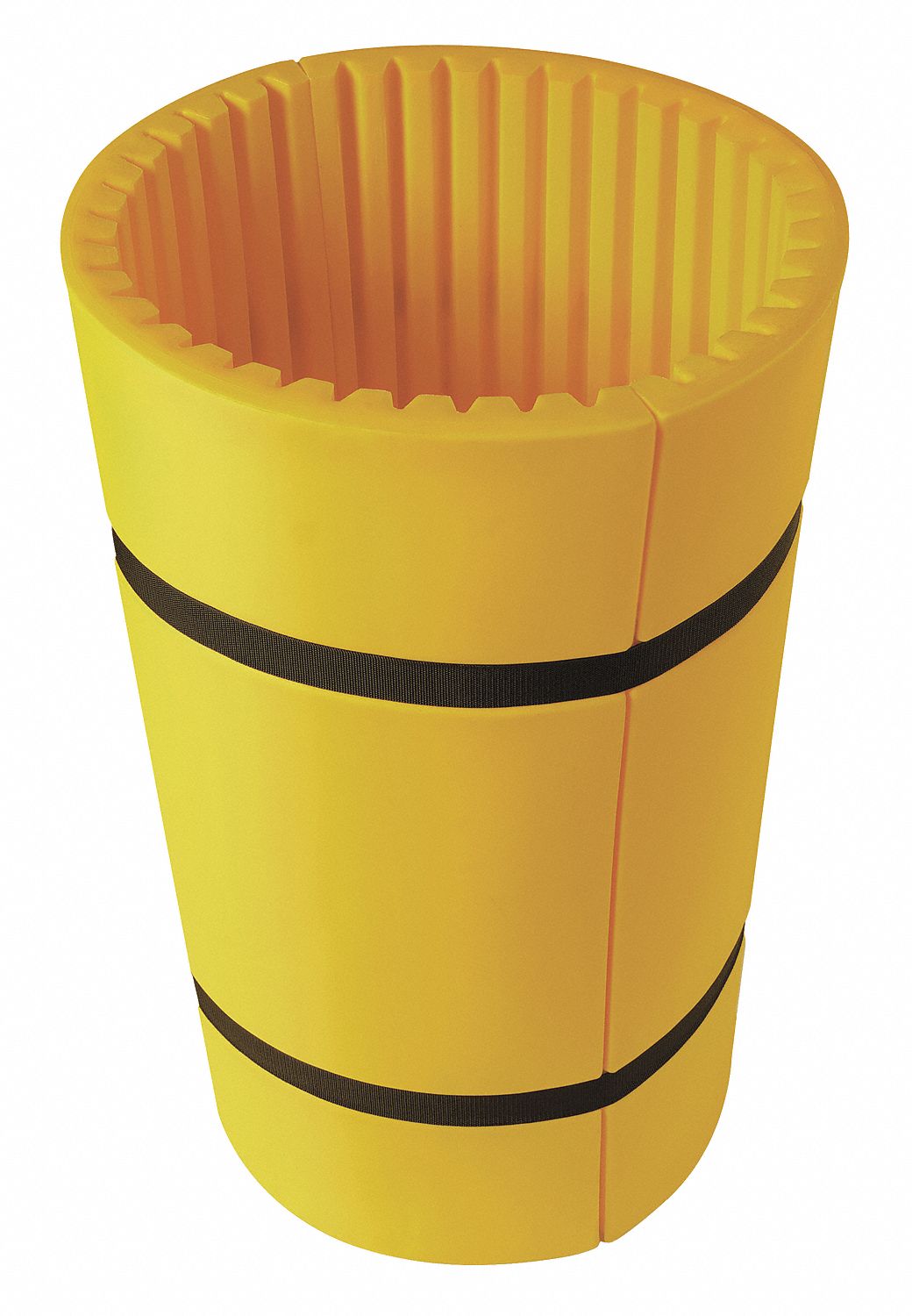 Protector columna de 100x200x1cm color Negro/Amarillo