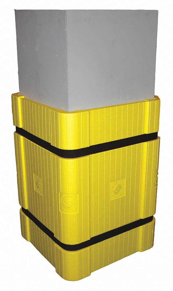 Column Protector: 24 in, 24 in, Square, 24 in Compatible Column Dia, 39 1/4 in Overall Ht, ARPRO®