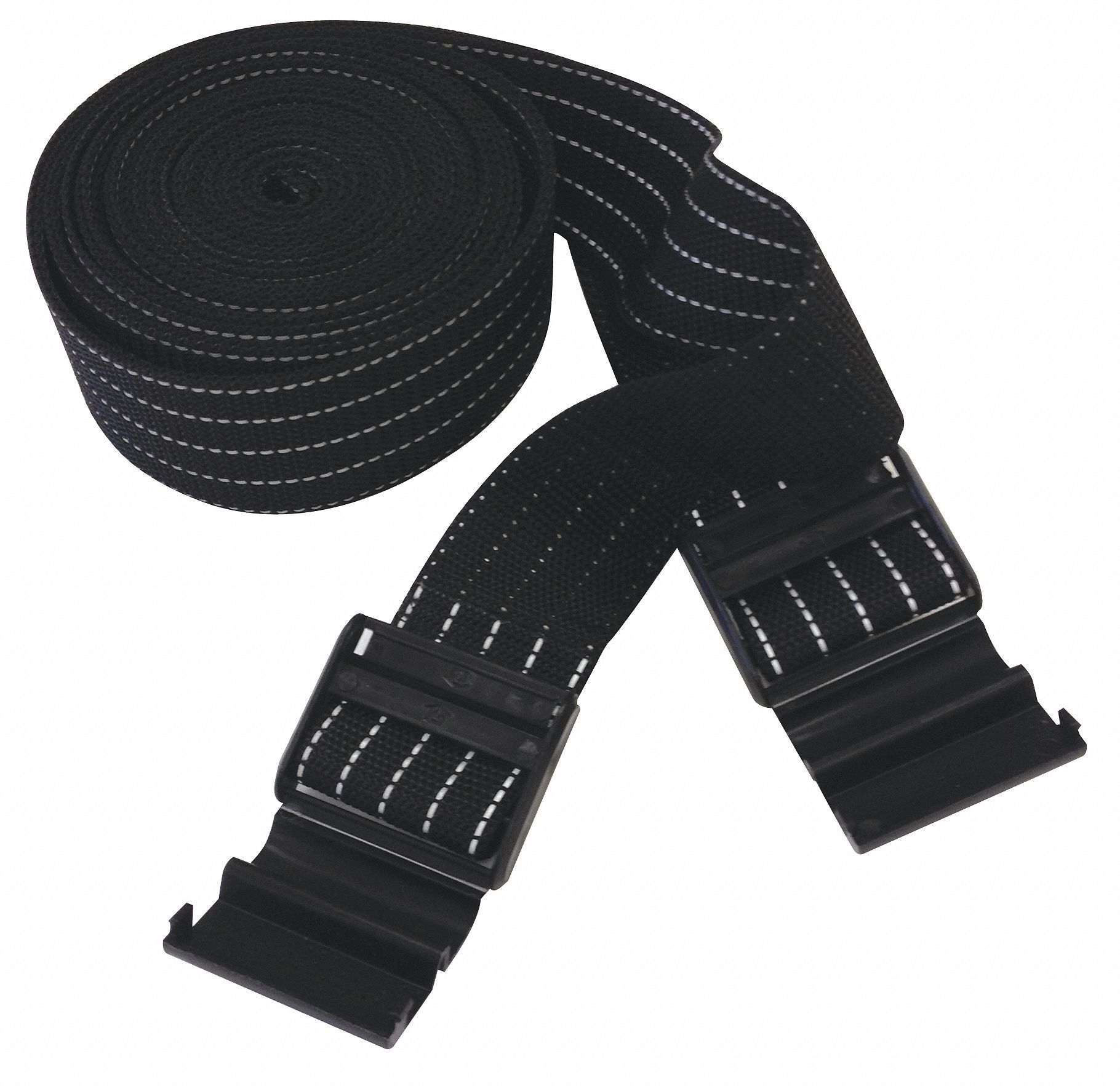 33RJ19 - Lock Buckle Prtctr Strap 100inL Blck PK2