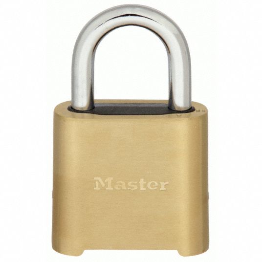 Master Lock® Resettable Combination Lock, Brass