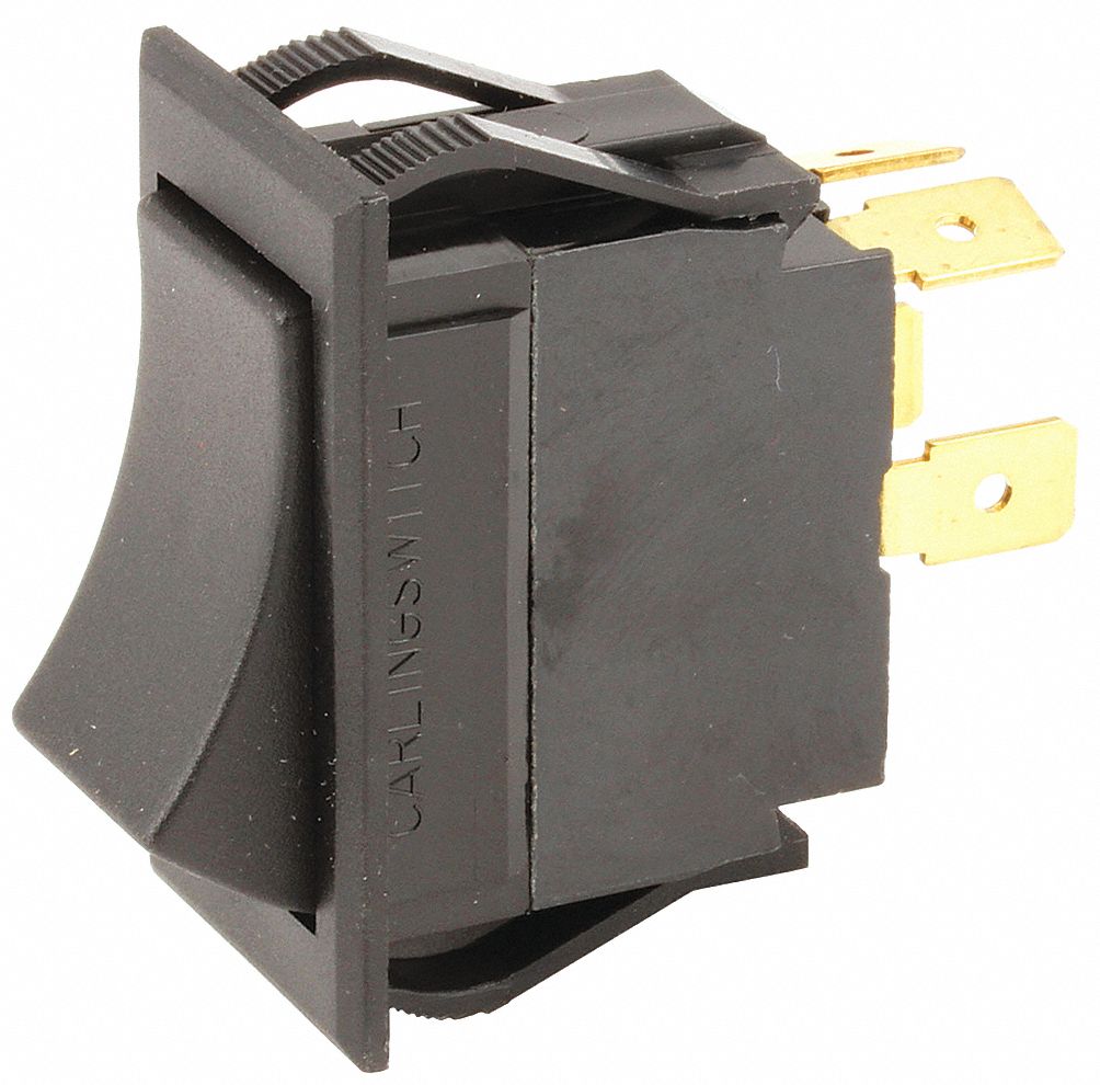 GARLAND MANUFACTURING, 1955403, Rocker Switch SPST Momentary 33RP21