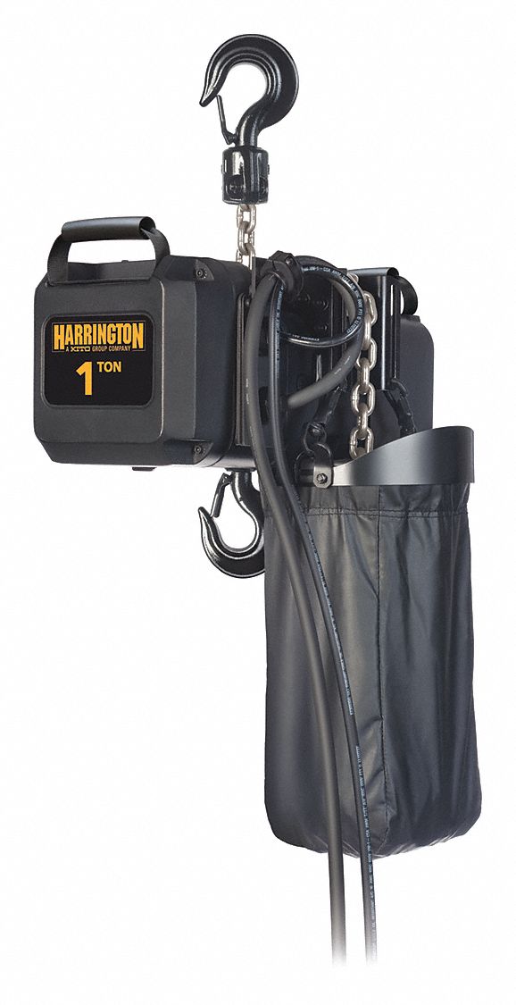 Electric Chain Hoist: H3 - Std Duty, 208-230/460V AC, Hook Mounted - No Trolley, 1 Speeds